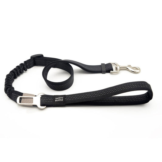 Adjustable No Pull Leash + Seat Belt Buckle - Furry Mates Co