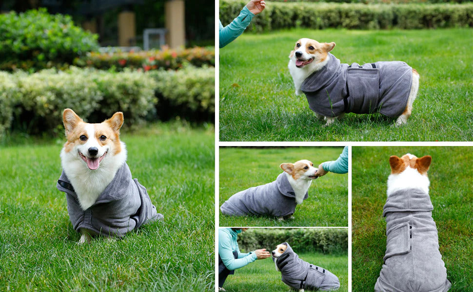Dog Bathrobe Poncho - Furry Mates Co