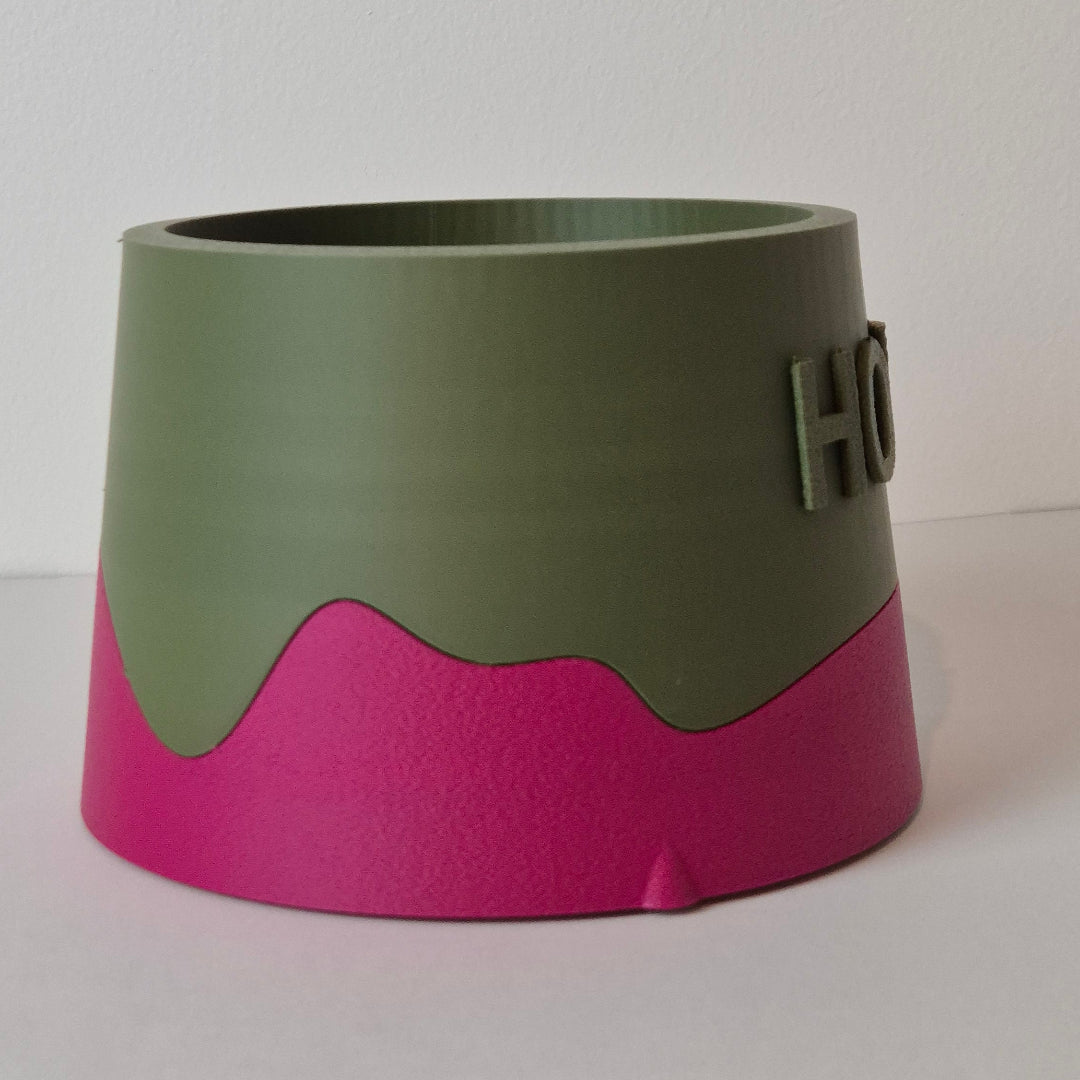 Custom Name Raised Pet Bowl - Round