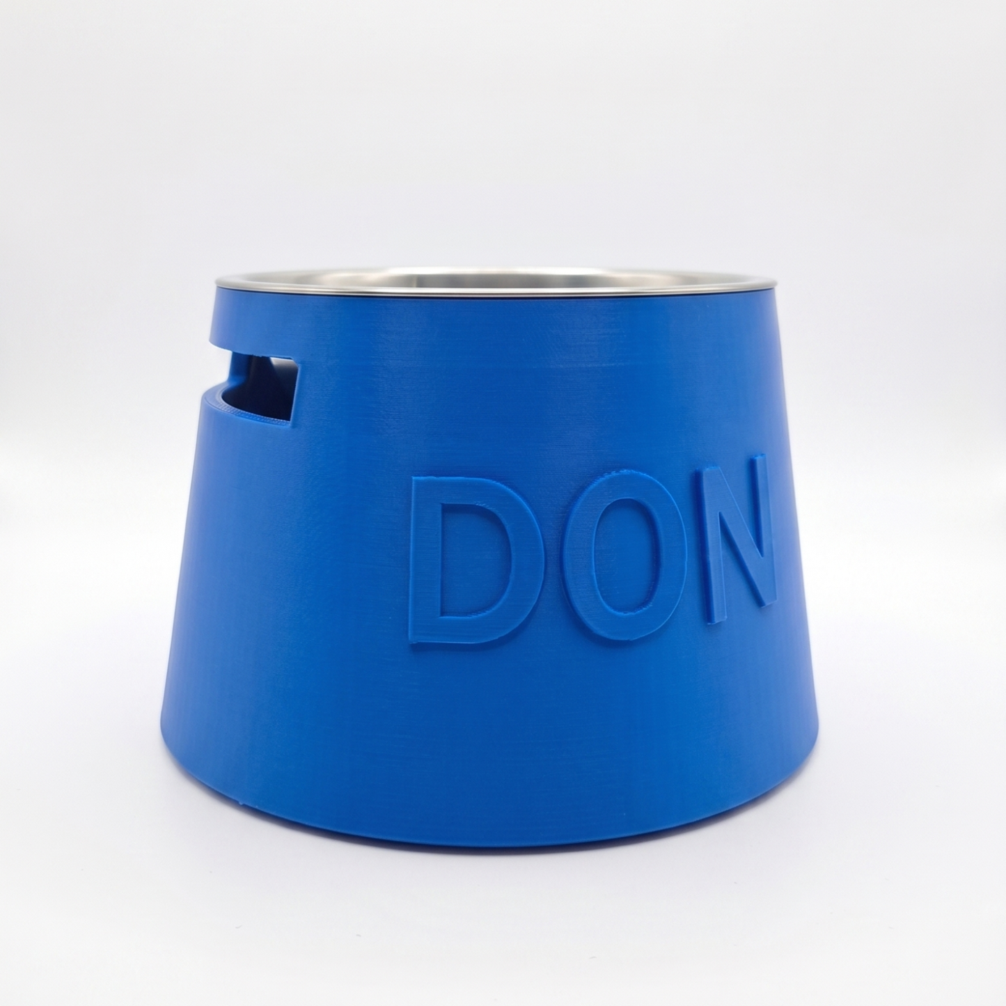 Custom Name Raised Pet Bowl - Round - Single Colour