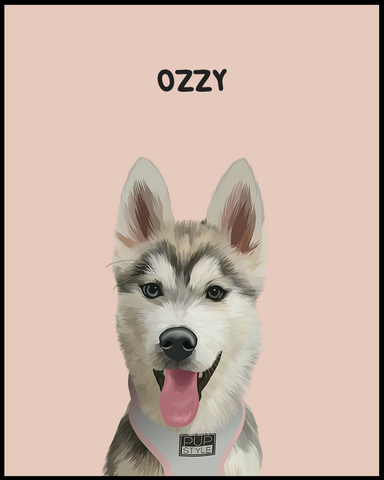 Custom Illustrated Pet Portrait - Furry Mates Co