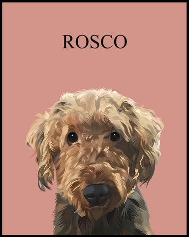 Custom Illustrated Pet Portrait - Furry Mates Co