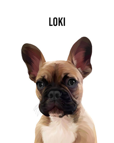 Custom Illustrated Pet Portrait - Furry Mates Co
