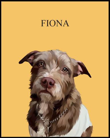Custom Illustrated Pet Portrait - Furry Mates Co