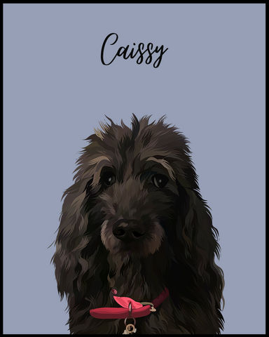Custom Illustrated Pet Portrait - Furry Mates Co